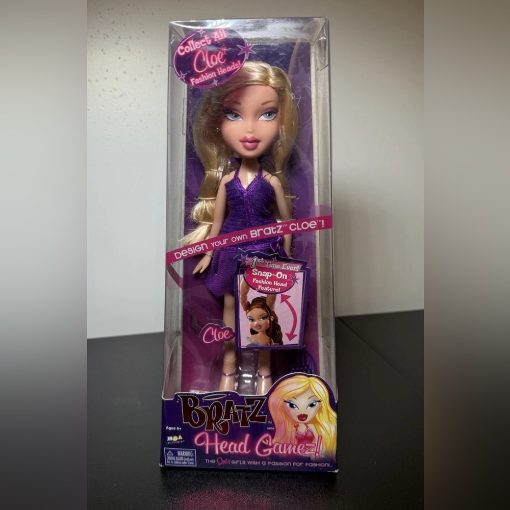 Bratz Head Gamez First Edition‎ Cloe V2 NIB 2005